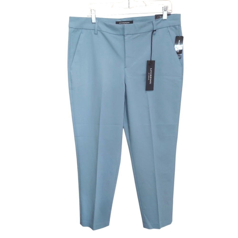 NWT Liverpool Pond Blue Kelsey Trouser